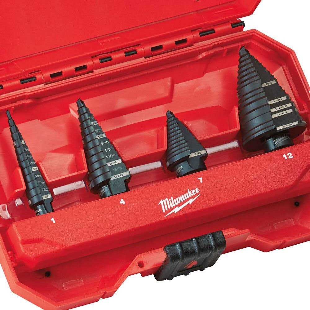 Milwaukee 48-89-9223 4 Piece Step Drill Bit Set - Cheap Fitting