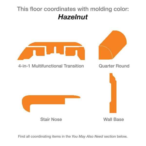 TrafficMaster Cowley Creek Oak 8 mm T x 47.6 in. W Water Resistant Laminate Wood Flooring - Cheap Fitting