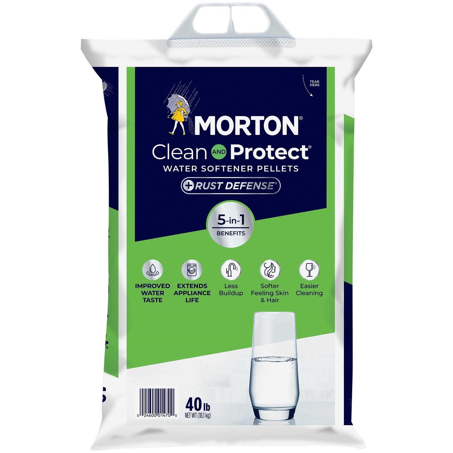 Morton Clean & Protect Rust Defense Water Softener Pellets - Cheap Fitting