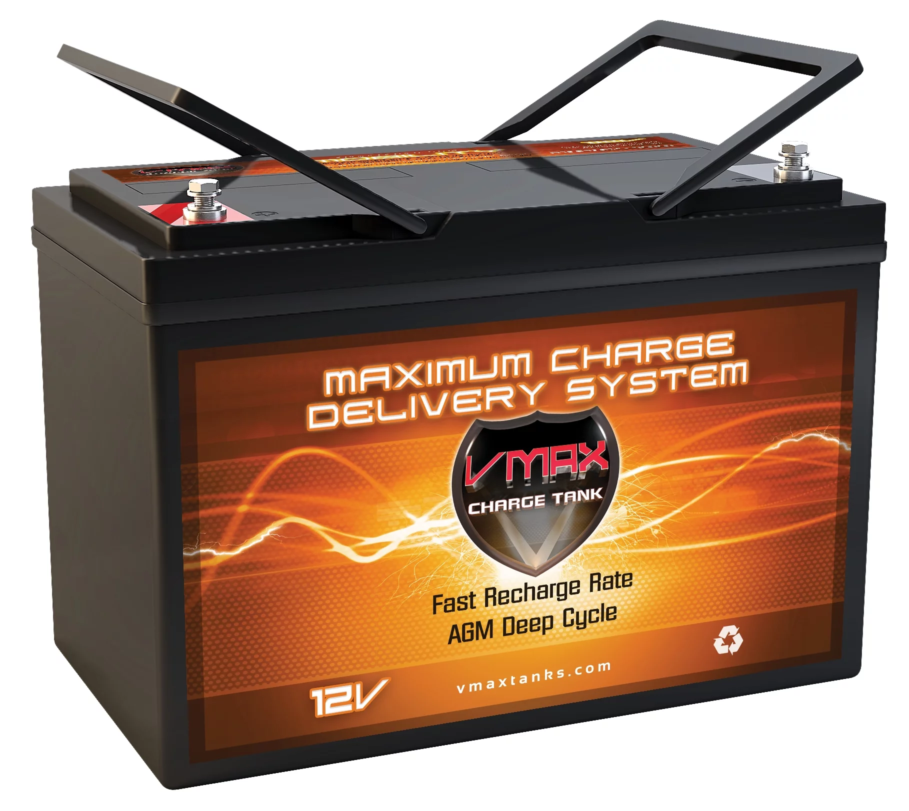 VMAX SLR100 AGM Deep Cycle Battery Replaces AC Delco M27MF 12V group 27 100Ah - Cheap Fitting