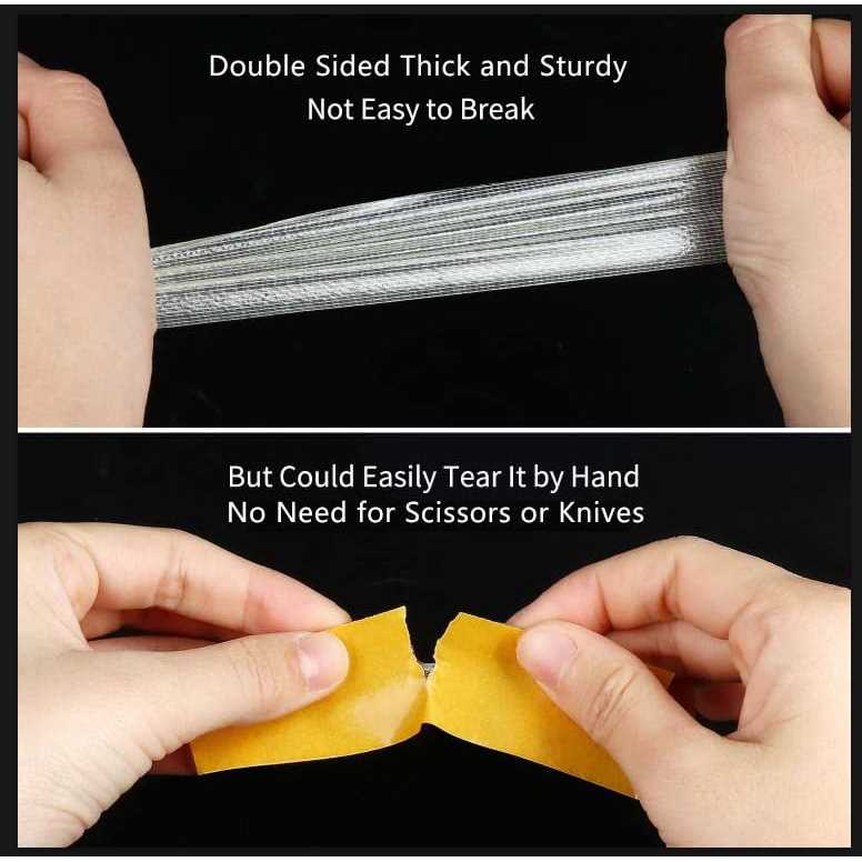 Mileqee 1 Roll Double Sided Tape Heavy Duty 118inx66ft20m Universa - Cheap Fitting