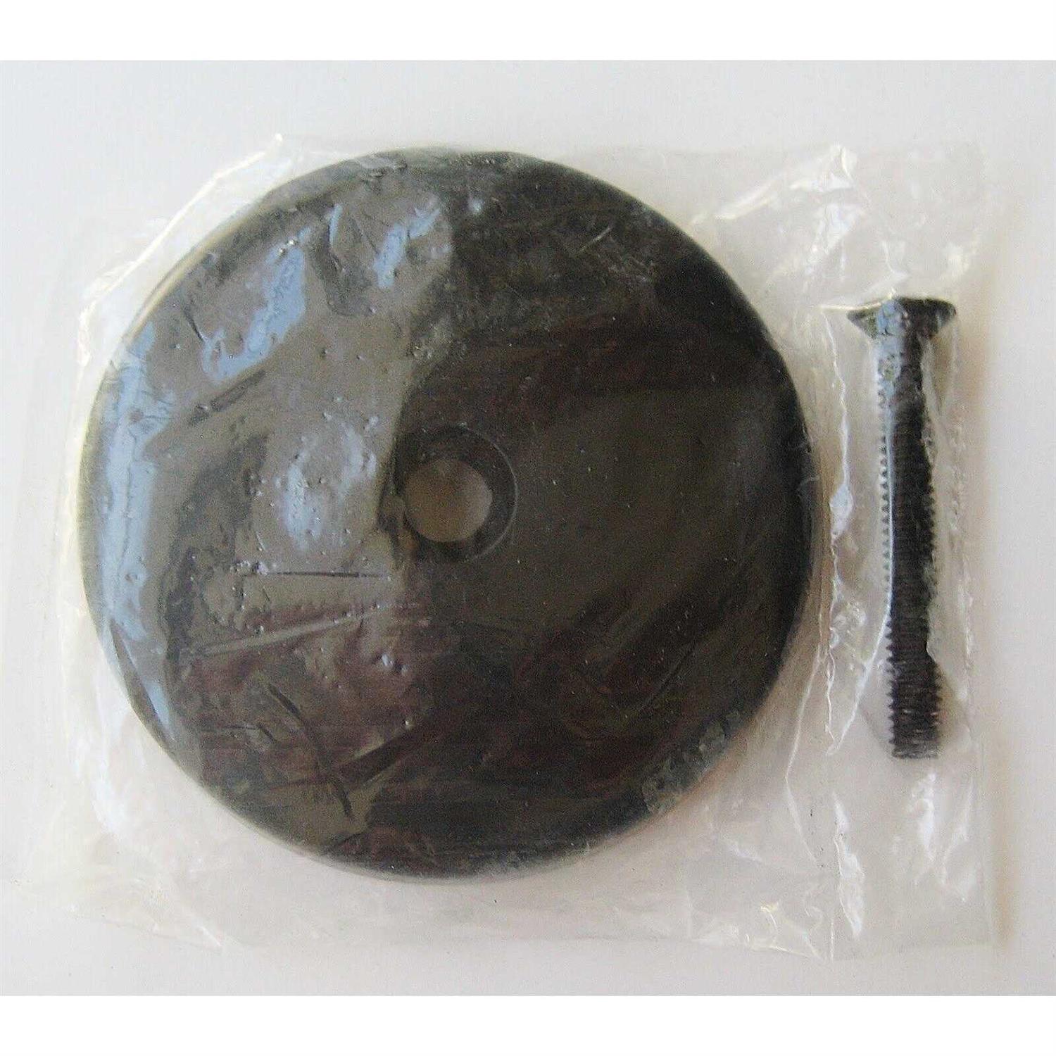 Westbrass 3-1/8 Single Hole Overflow Face Plate and Screw D328-62 - Cheap Fitting