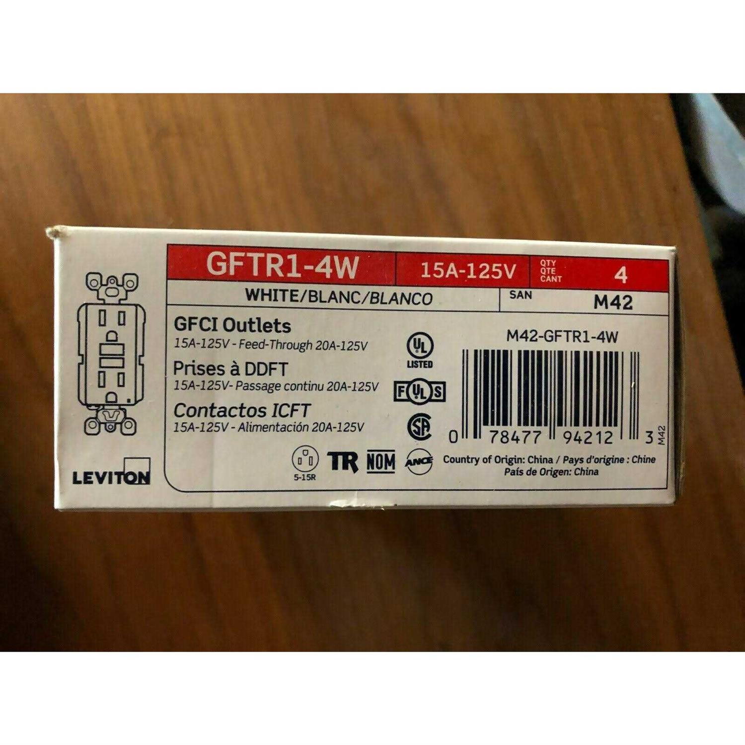 Leviton 15 Amp 125-Volt Duplex SmarTest Self-Test SmartlockPro Tamper Resistant GFCI Outlet - Cheap Fitting