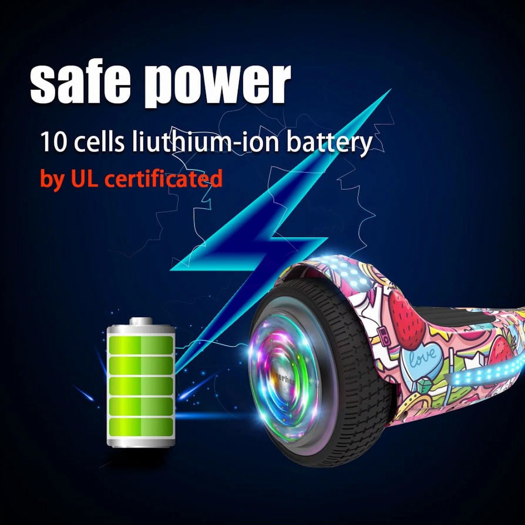 Flash Wheel Certified Hoverboard 6.5