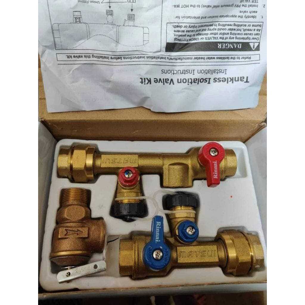 Rinnai MIVK-T-LW Matsui Plumbing Isolation Valve Kit - Cheap Fitting