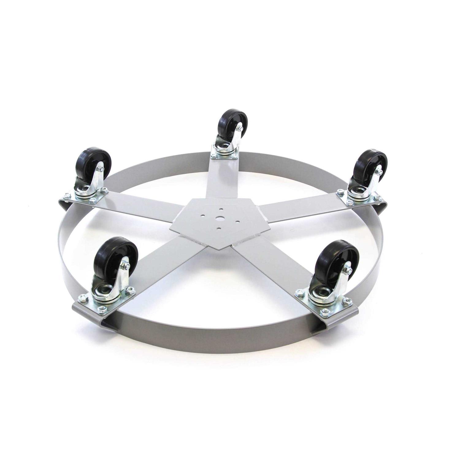 Extra Heavy Duty 55 Gallon Drum Dolly Dollies Swivel Casters Steel Frame Non Tip 1250 lbs 5 Wheel - Cheap Fitting