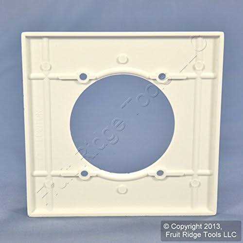 Leviton 80530-W 2-Gang Flush Mount 2.465-Inch Diameter, Device Receptacle Wallplate, Device Mount, Midway size, White - Cheap Fitting