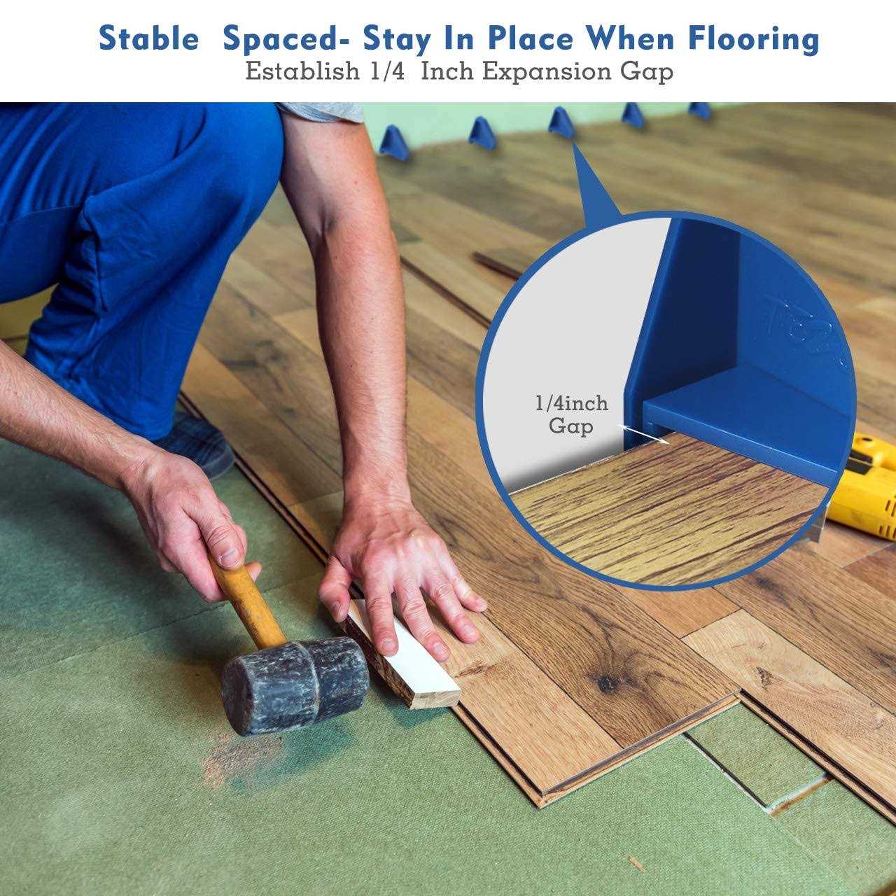 Tezoro Flooring Spacers,Laminate Wood Flooring Tools,Compatible w/Vinyl Plank - Cheap Fitting