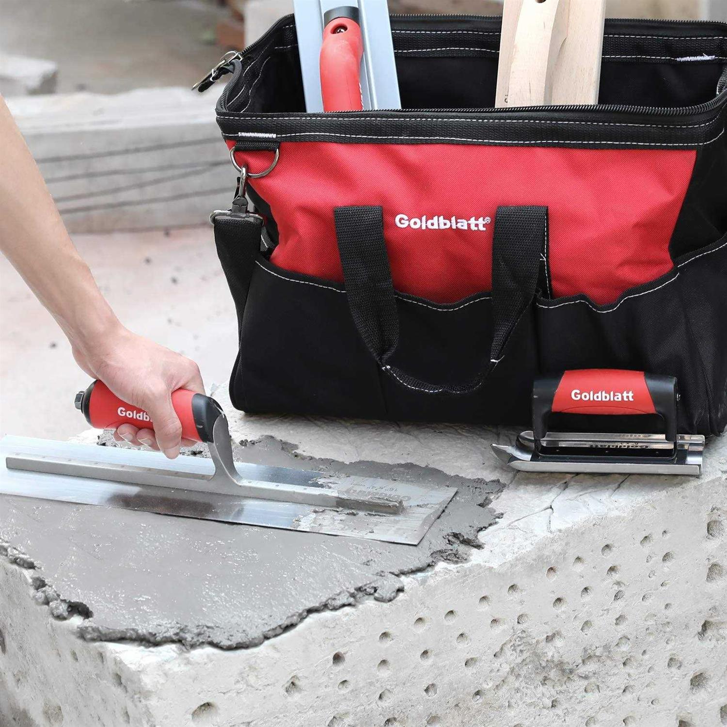 Goldblatt 8 Pieces Masonry Hand Tool Set Includes Finishing Trowel, Gauging Trowel, Groover, Edger, Extruded Alloy Float, Wood Float and Wire - Cheap Fitting