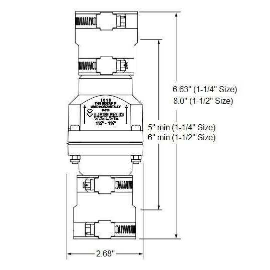 Legend Valve 203-227 1-1/4/1-1/2 S-613 Sump Check - Cheap Fitting