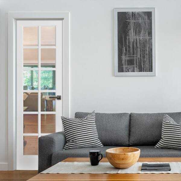 Krosswood Doors 96 in. 12-Lite Solid Hybrid Core MDF - Cheap Fitting