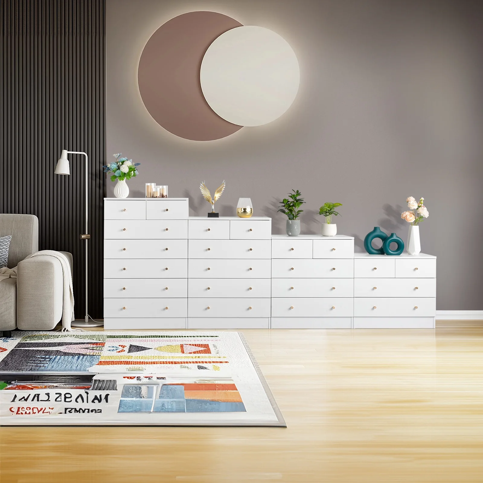 Ktaxon 6 Drawers Dresser Chests for Bedroom, Wood Chset of Drawers,Dressers Organizer for Bedroom, Living Room,Hallway, Black - Cheap Fitting