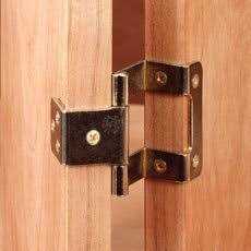 Highpoint Non-Mortise 270 Degree Hinges Bright Brass Pair - Cheap Fitting