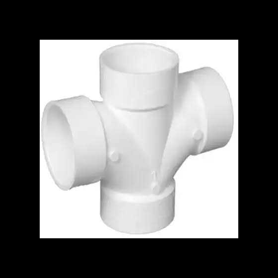 Charlotte Pipe 2-in PVC DWV Double Sanitary Tee - Cheap Fitting