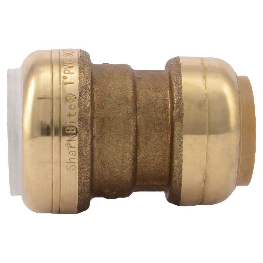 SharkBite 1 in. CTS x PVC Brass Push-to-Connect Coupling UIP4020A - Cheap Fitting