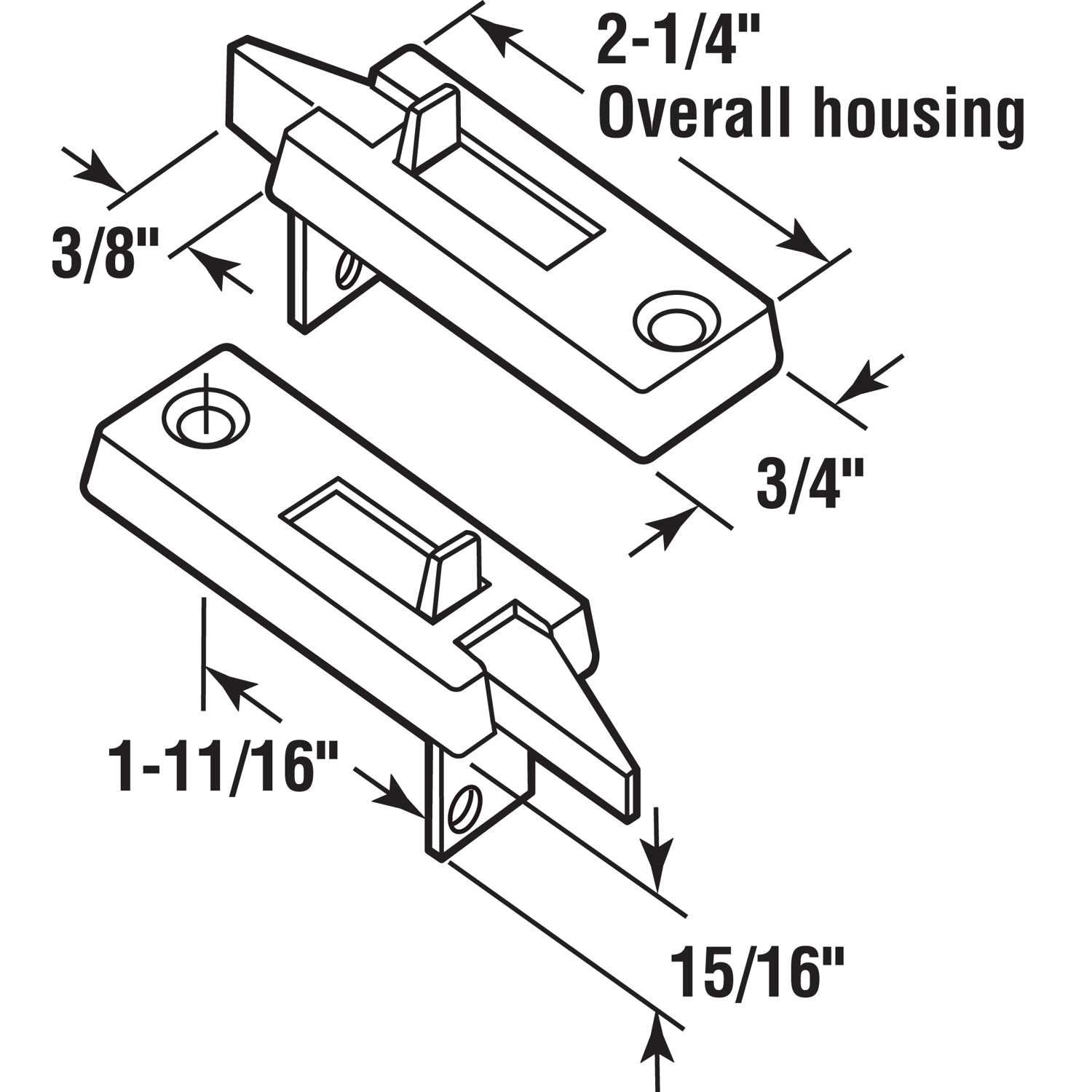 Prime Line Window Tilt Latch - Cheap Fitting