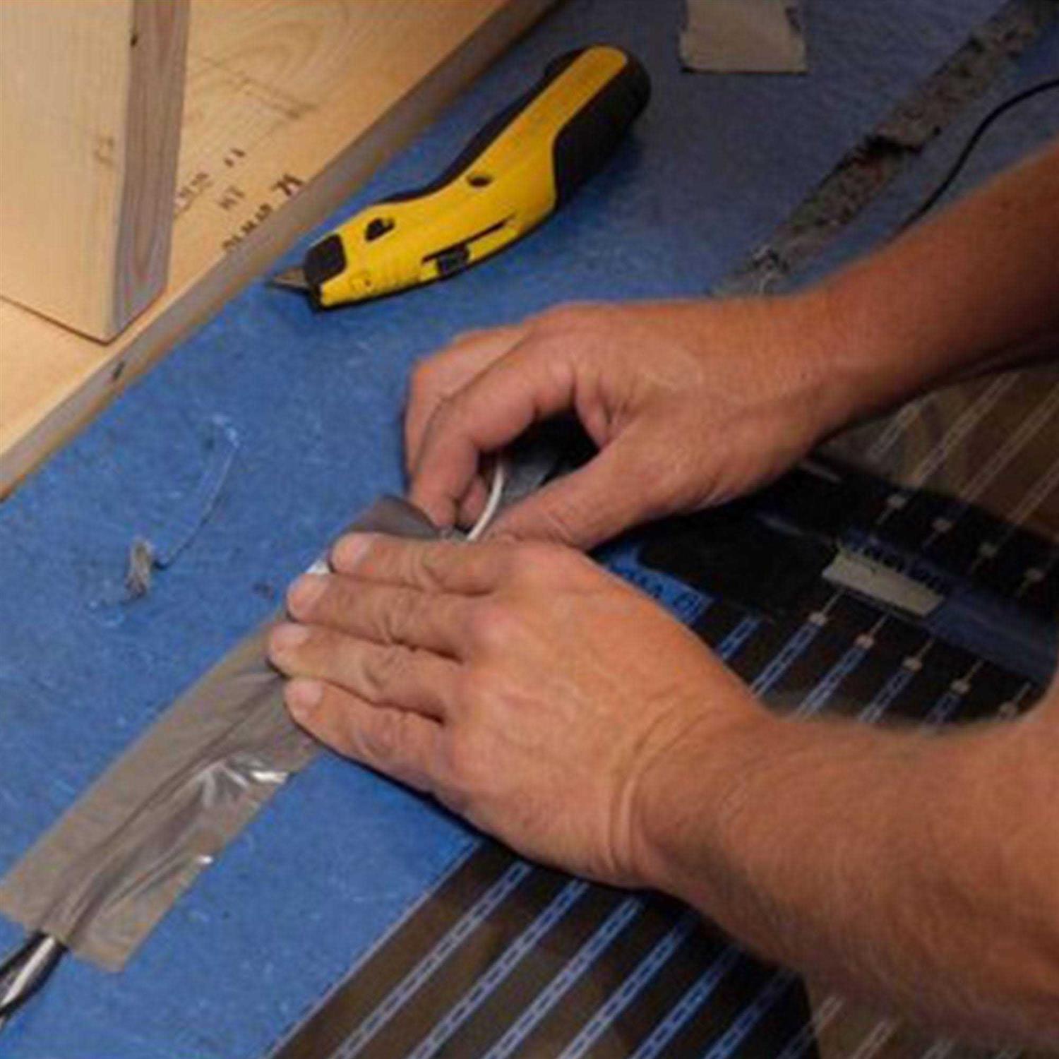 QuietWarmth 3 x 5 120 Volt Electric Floating Floor Heating System - Cheap Fitting