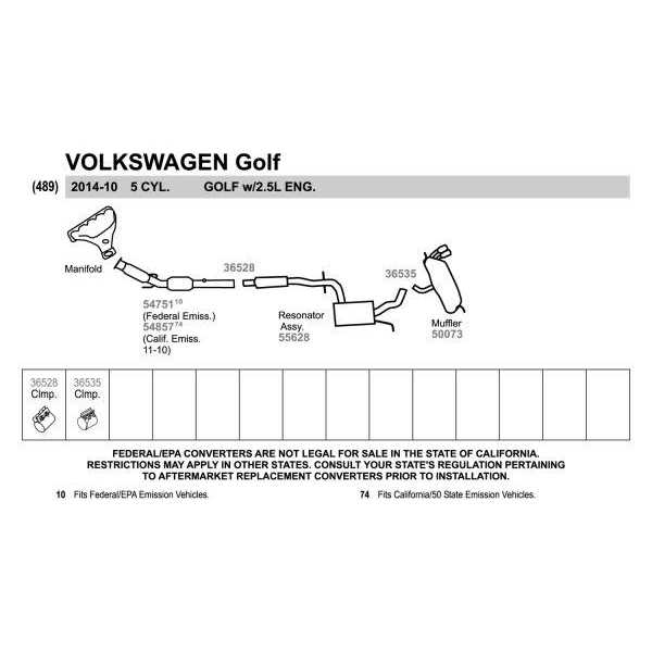 Walker 36528 Exhaust Clamp - Cheap Fitting