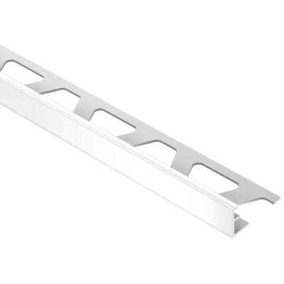 Schluter Jolly-P Bright White 1/4 in. x 8 ft. 2-1/2 in. PVC L-Angle Tile Edging Trim - Cheap Fitting