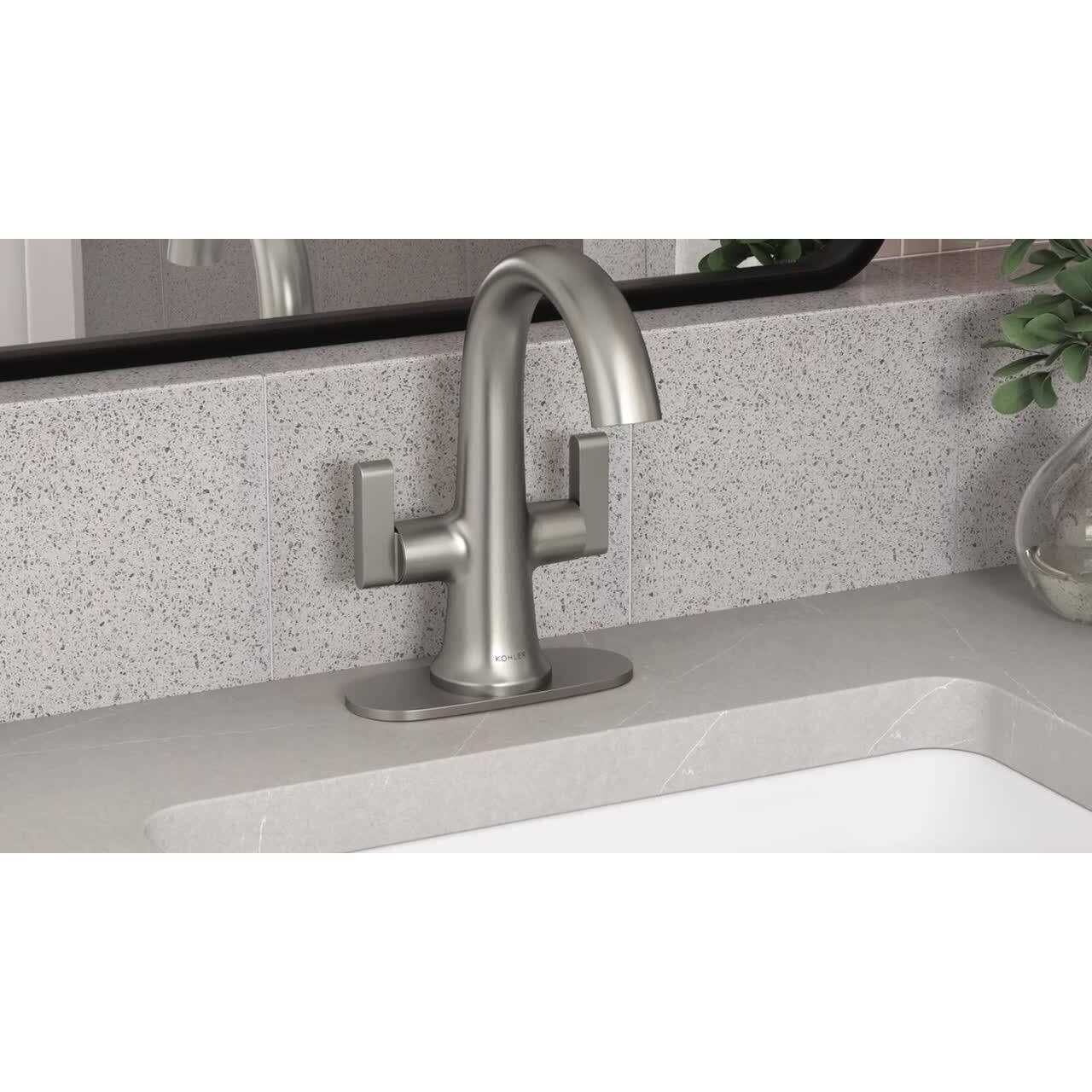 Kohler Setra 2-Handle Single Hole Monoblock Bathroom Faucet - Cheap Fitting