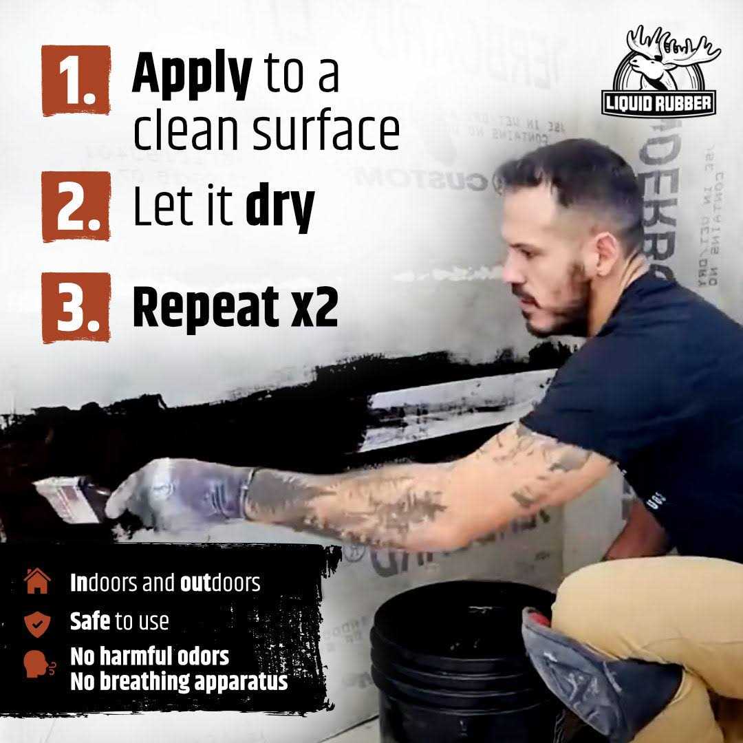 Liquid Rubber Concrete Foundation and Basement Sealant Indoor & Outdoor Waterproof Coating - Cheap Fitting