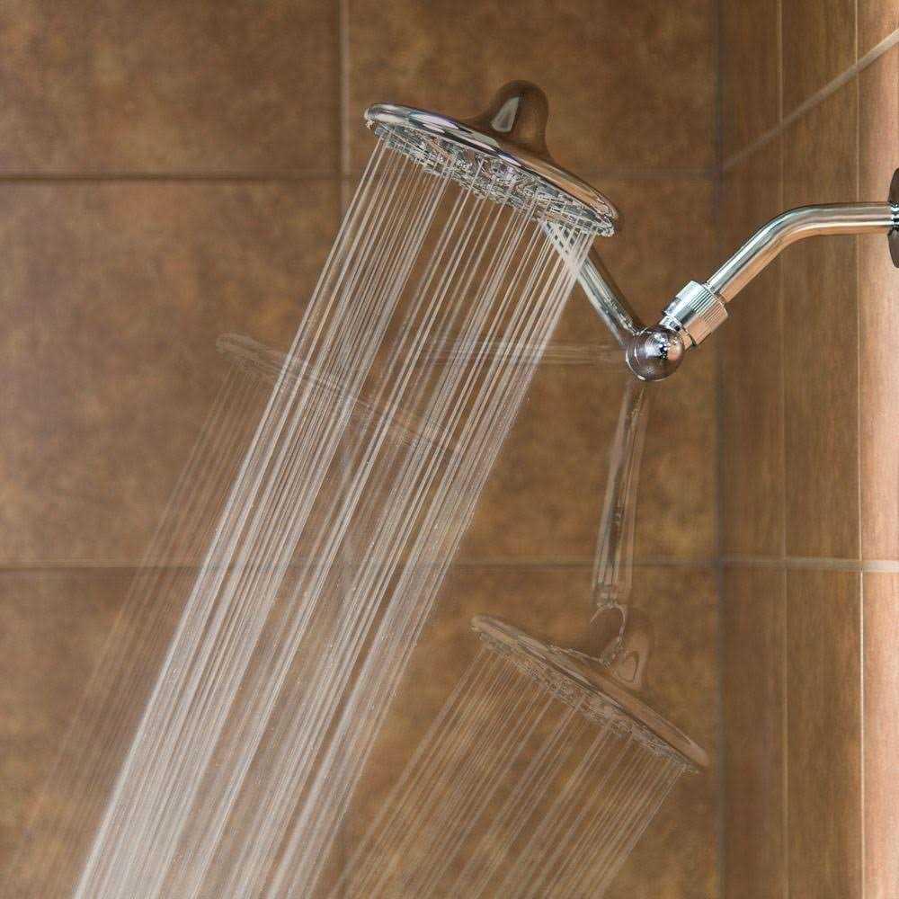 Waterpik 6-Spray 7 in. Single Wall Mount 1.8 GPM Fixed Rain Shower Head - Cheap Fitting