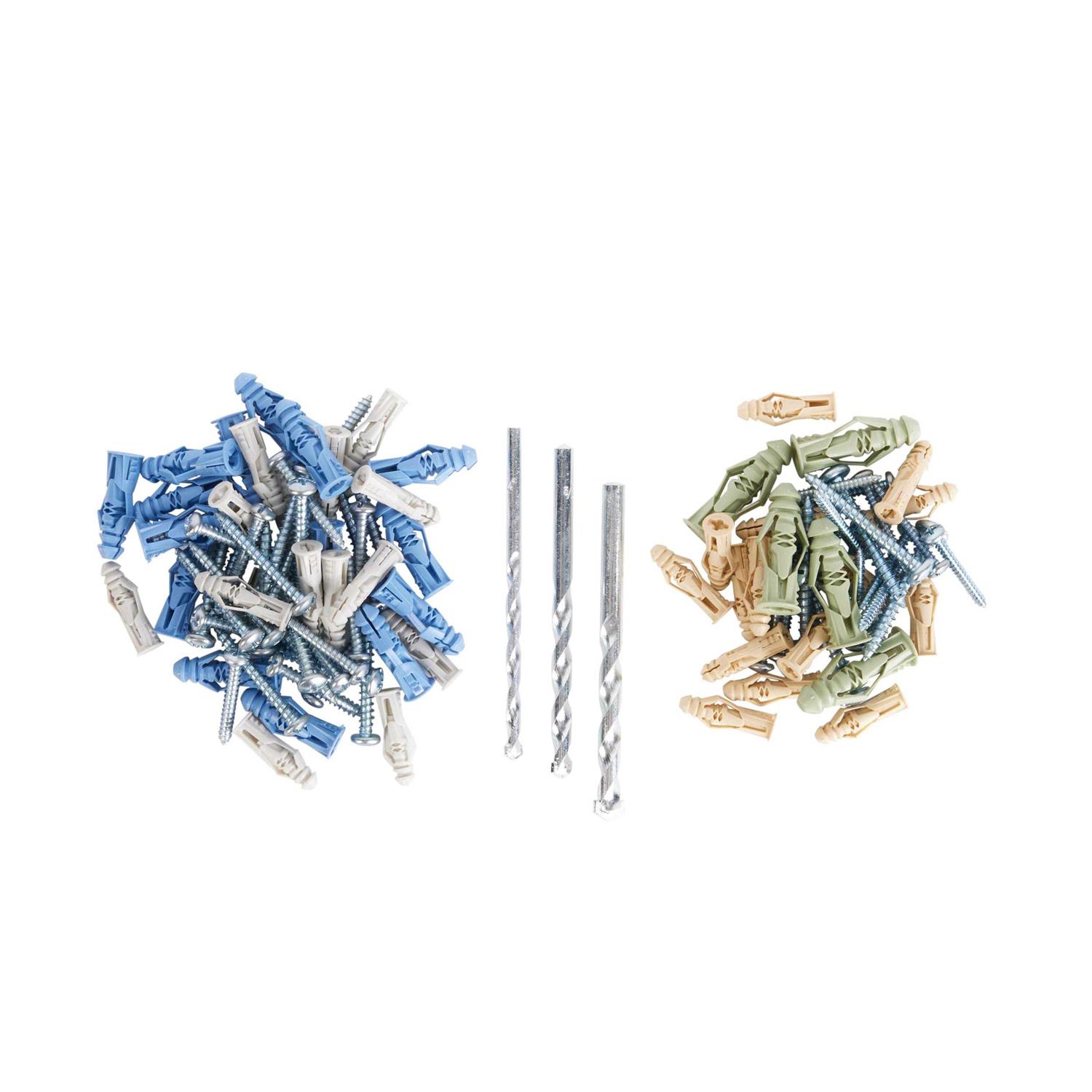50-Piece Multi-Purpose Anchor Kit with Screws 176K - Cheap Fitting