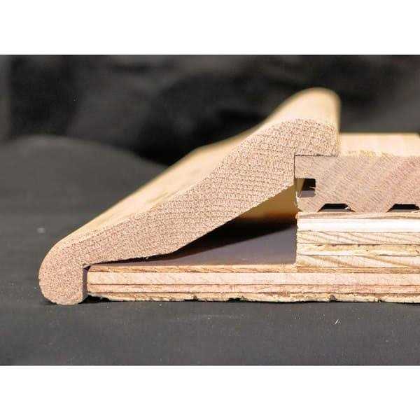 HOUSE OF FARA 7/8 in. x 4-1/2 in. x 48 in. Oak Bar Rail Moulding - Cheap Fitting