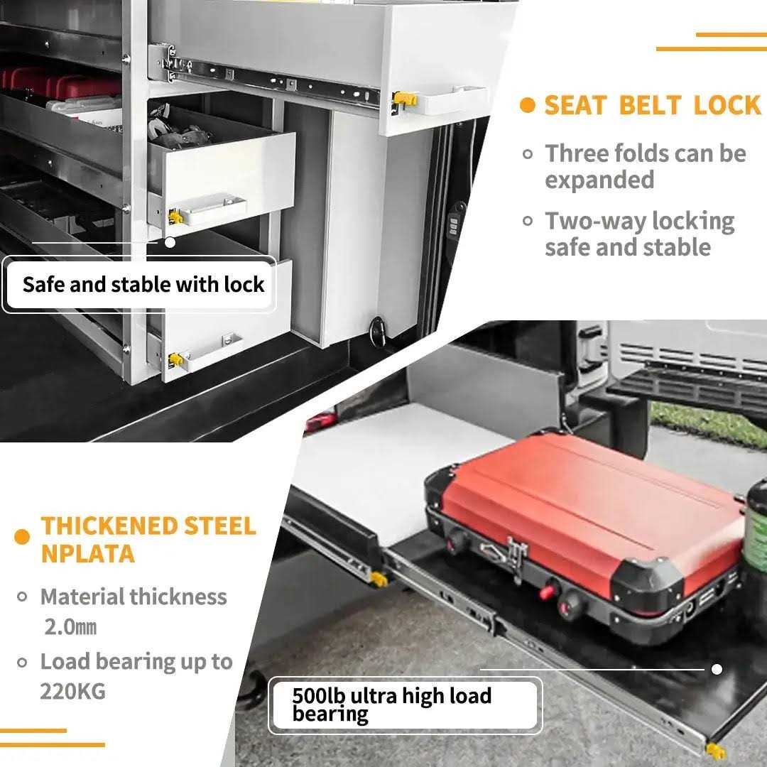 AOLISHENG Heavy Duty Ball Bearing Drawer Slides With Lock High Load Bearing Drawer Runner - Cheap Fitting