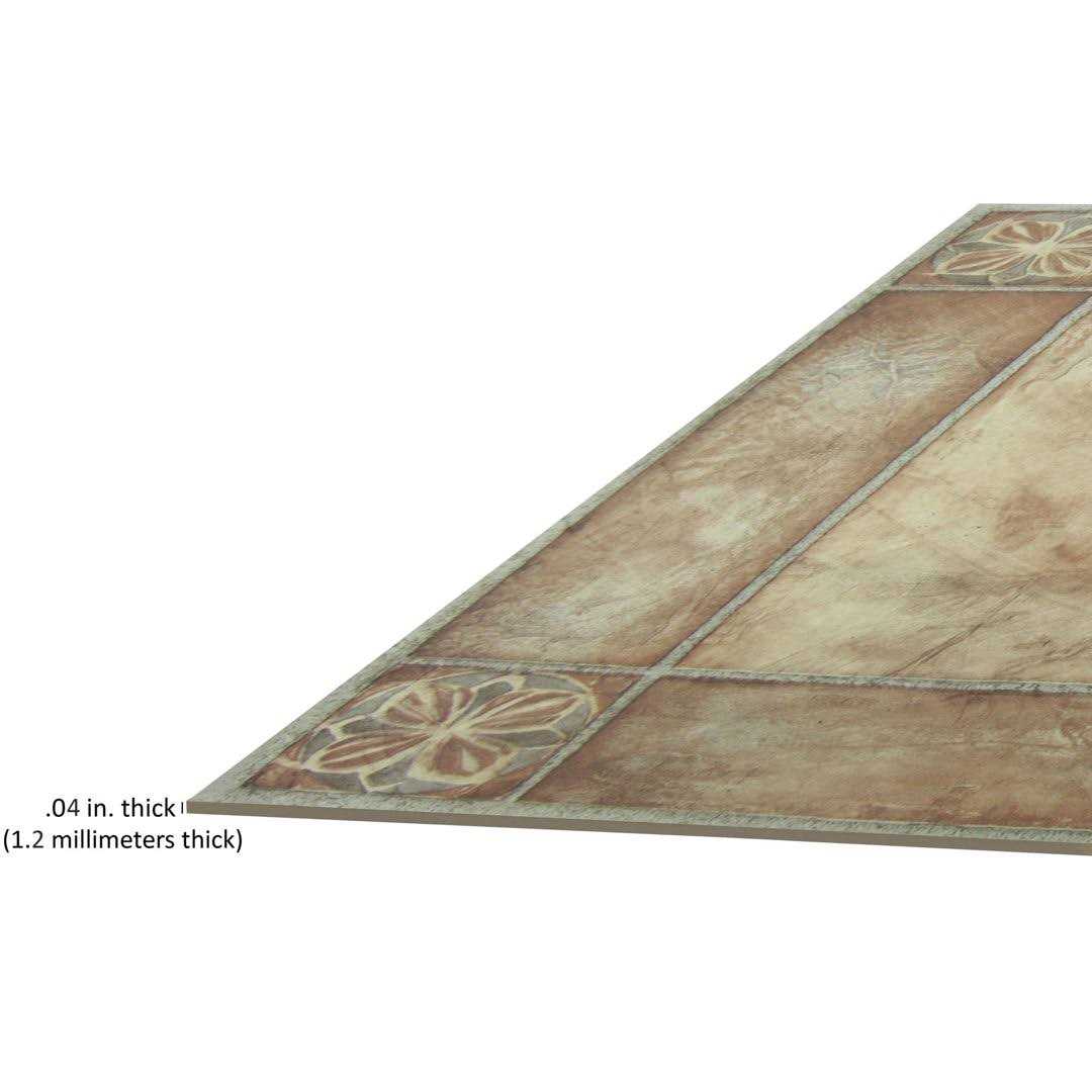 Achim Nexus Spanish Rose 12 inch x 12 inch Self Adhesive Vinyl Floor Tile #446 - Cheap Fitting