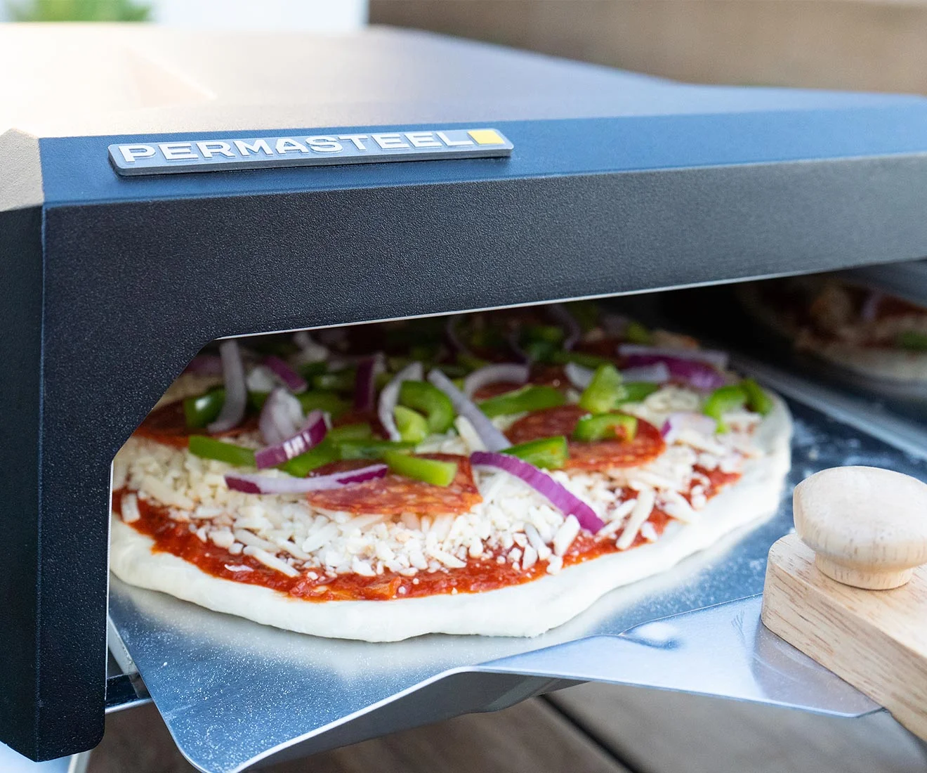 Permasteel 12-Inch Countertop Outdoor Gas Pizza Oven - Cheap Fitting