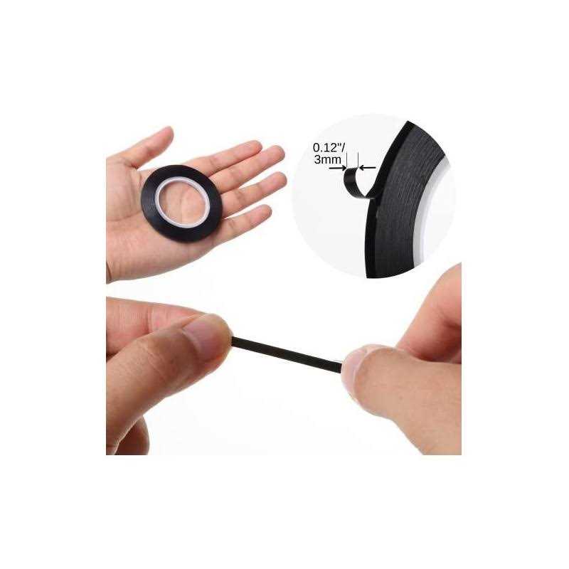 Mr Pen Whiteboard Tape 12 Pack Black Thin Tape for Dry Erase Board - Cheap Fitting