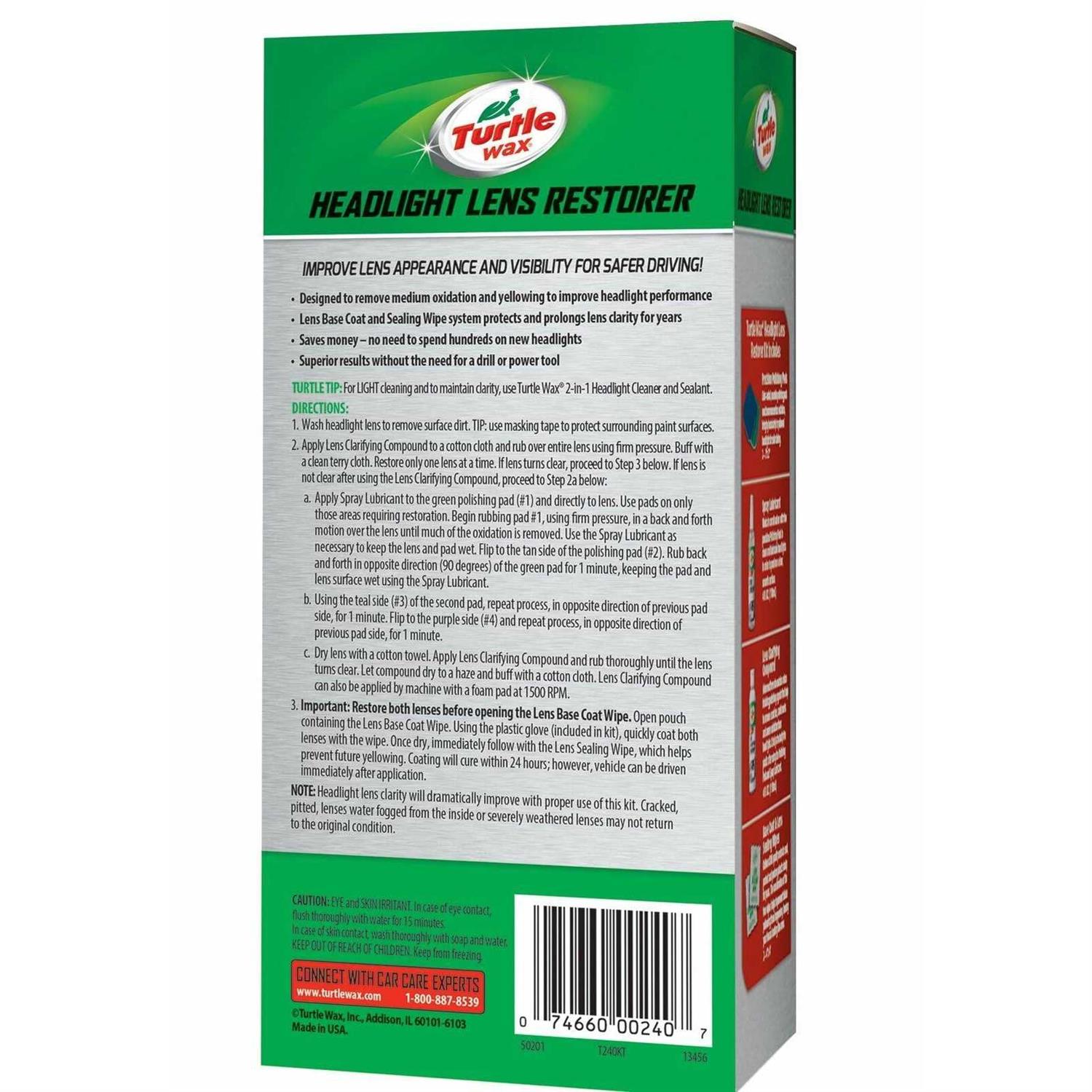 Turtle Wax Headlight Lens Restorer Kit - Cheap Fitting