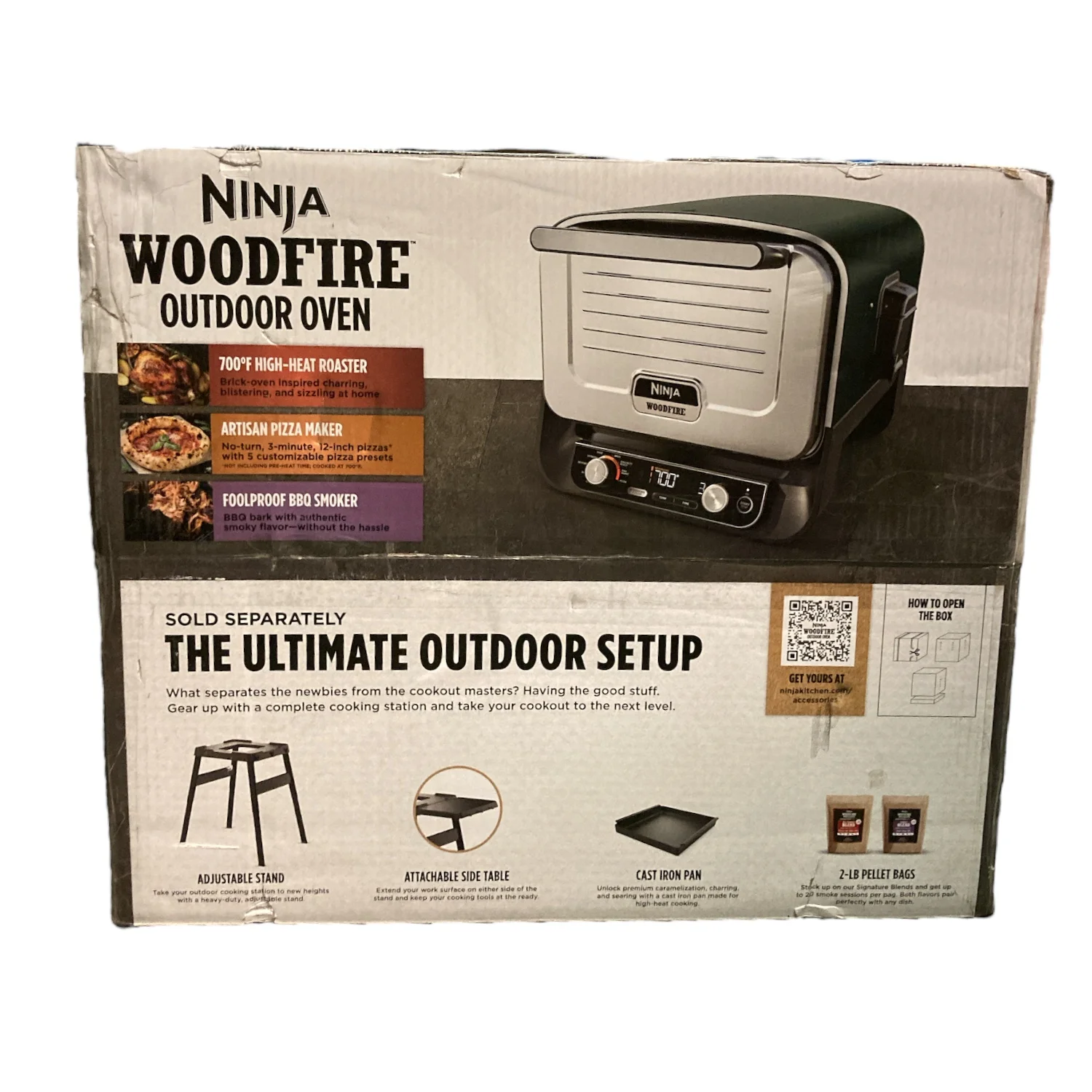 Ninja Woodfire 8-in-1 Outdoor Oven - High-Heat Roaster, Pizza Oven, BBQ Smoker - Cheap Fitting