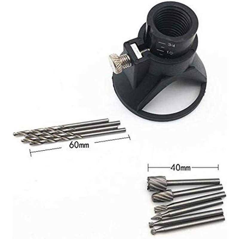 Metal HSS Router Tool Cutting Guide Attachment Kit Drill Carving Rotary Locator - Cheap Fitting