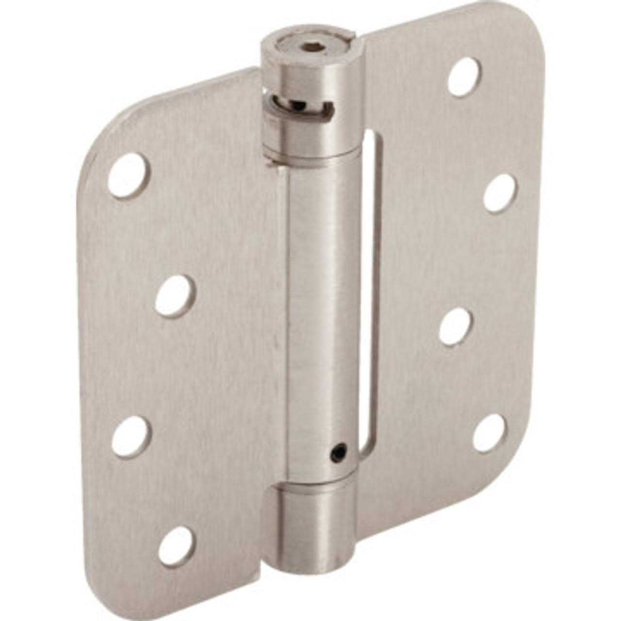 Global Door Controls 4 in. x 4 in. Satin Nickel Full Mortise Spring Non-Removable Pin with 5/8 in. Radius Hinge CPS4040-5/8-US15-3 - Cheap Fitting