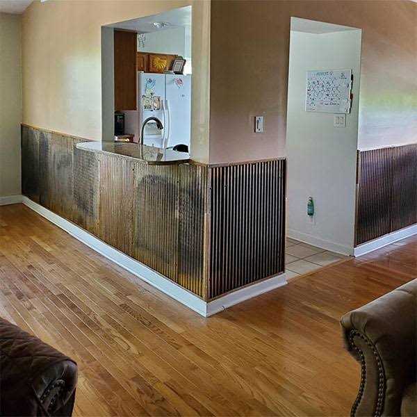 Dakota Tin Colorado Corrugated Metal Wainscoting - Cheap Fitting