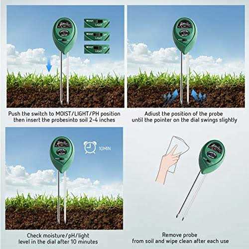 VIVOSUN Plant Moisture Meter Light and PH Tester 3 in 1 Soil Tester - Cheap Fitting