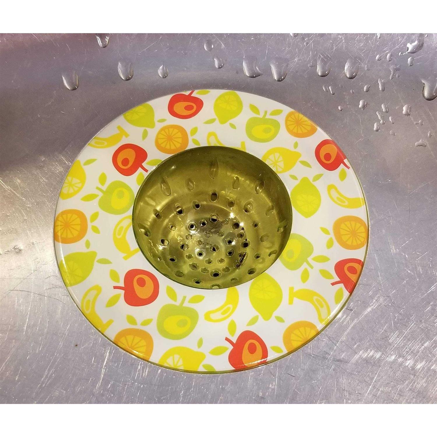 Handy Housewares 5.25 inch Diameter Decorative Designer Pattern Kitchen Sink Strainer/Food Trap - Cheap Fitting