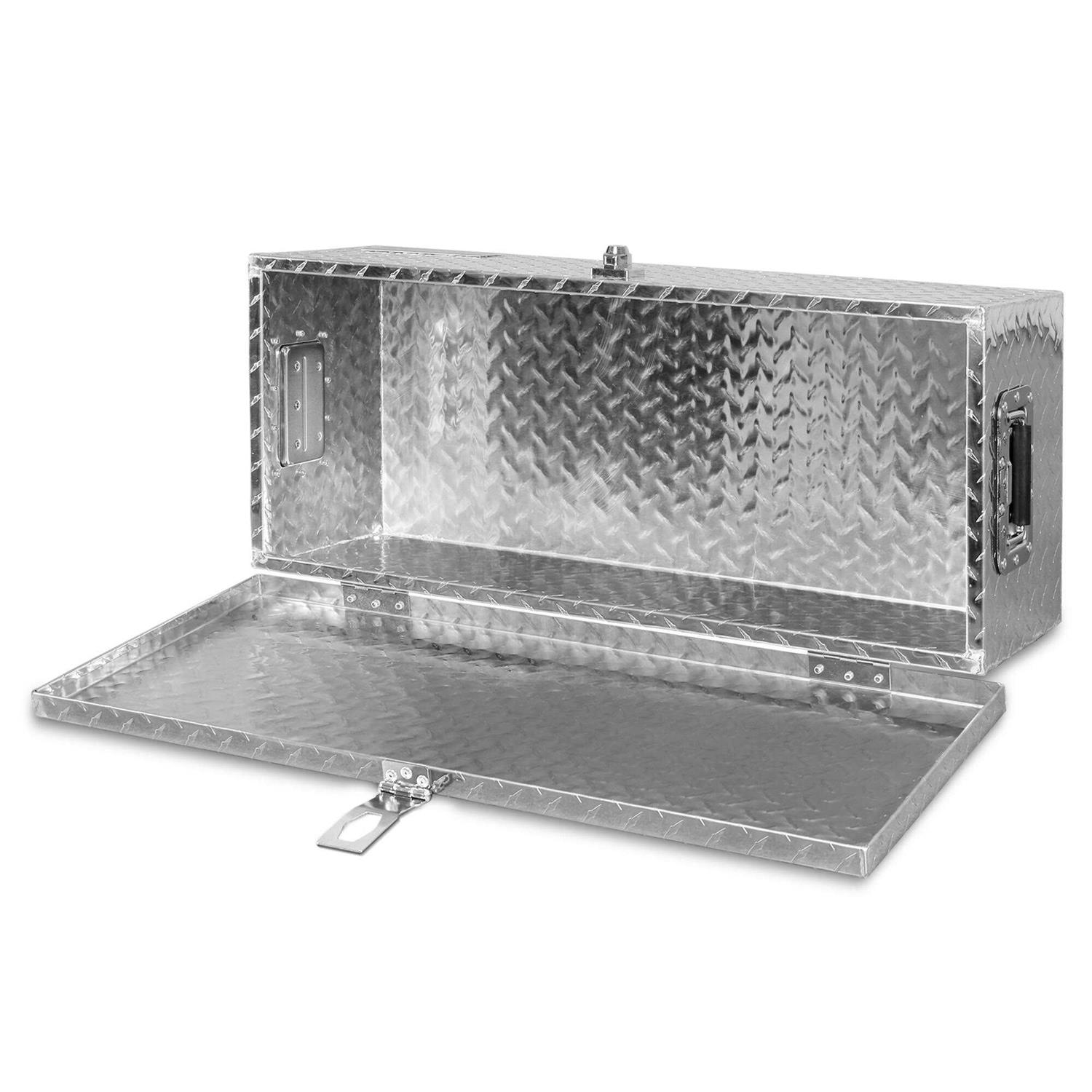 ARKSEN 30 Inch Aluminum Truck Pick Up Tool Box Underbody Trailer RV Storage Organizer Chest Box Lock with Keys - Cheap Fitting