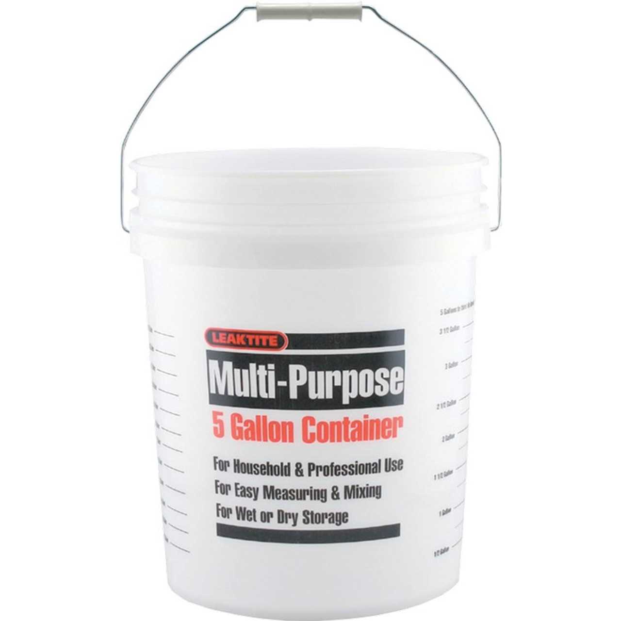 Leaktite Multi-Purpose Plastic Bucket, 5 gal - Cheap Fitting