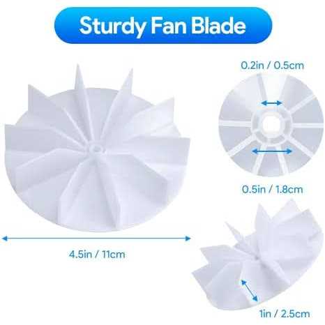 Bathroom Vent Fan Motor and Blower Wheel Replacement Upgraded Ultra Quiet Electric Motors Kit Compatible with Nutone Broan 50CFM 120V - Cheap Fitting