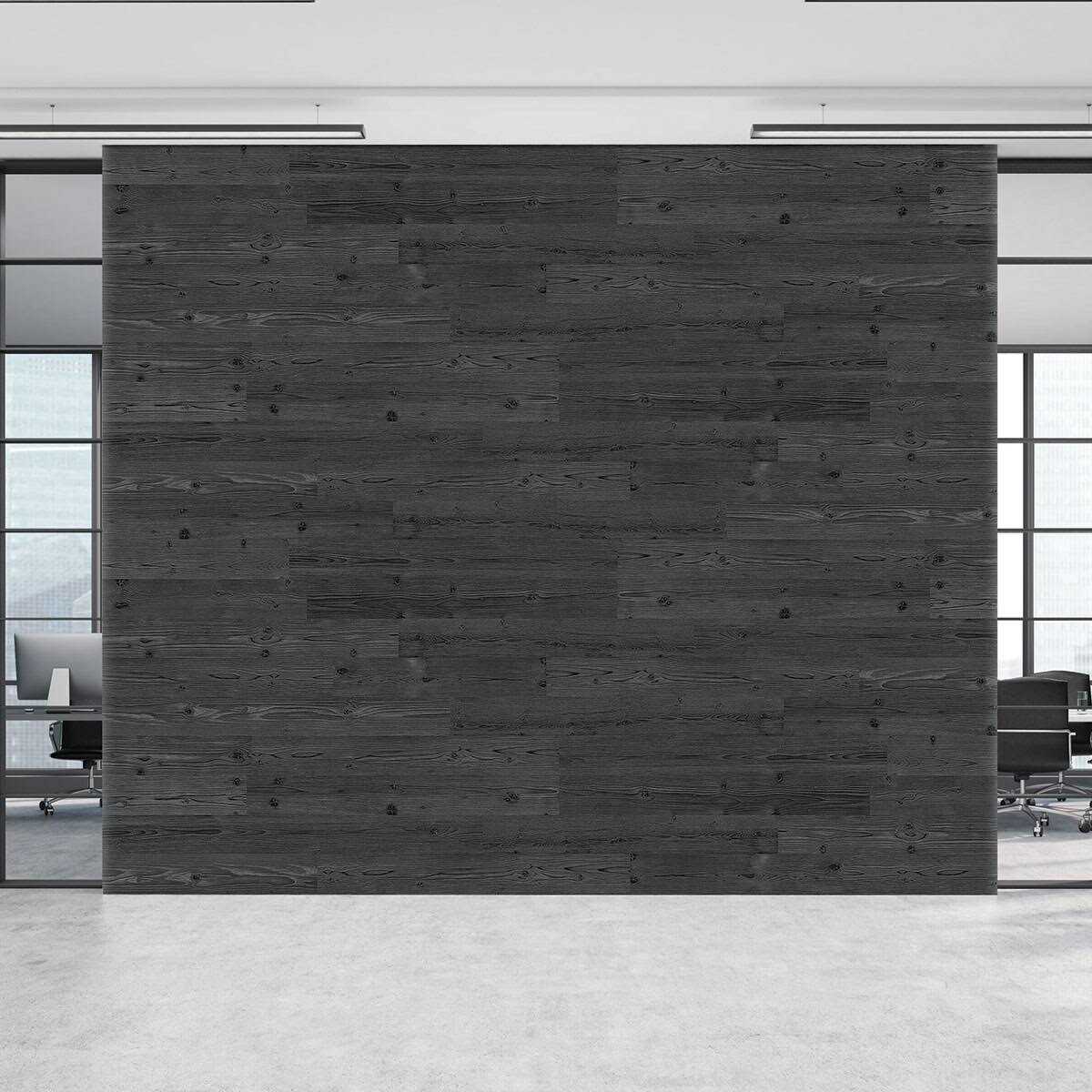 Architectural Products by Outwater L.L.C. 16 Sq ft Pine Wood Wall Panels Peel & Stick Wooden Planks - Cheap Fitting