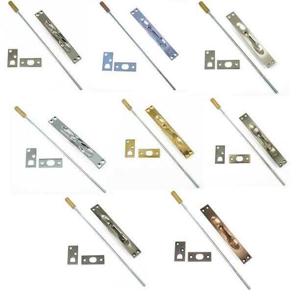 idh by St. Simons Solid Brass Extension Flush Bolt UL Standard Rod - Cheap Fitting