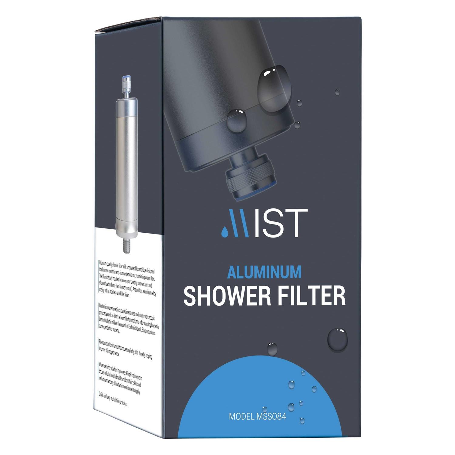Mist Aluminum Shower Filter, 8 Stage Filtration System, Effectively Removes Chlorine and Bad Odor - Cheap Fitting