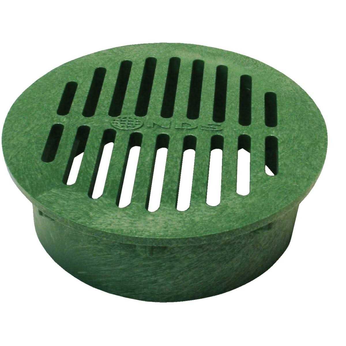 NDS 3 in. Satin Round Brass Drain Grate - Cheap Fitting