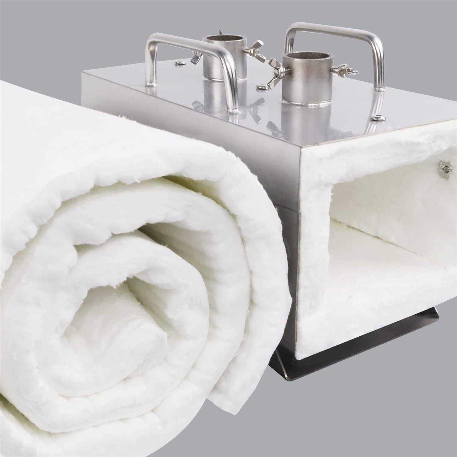 Lyrufexon Ceramic Fiber Insulation 2600F Fireproof Insulation Blanket for Wood Stove Baffle - Cheap Fitting