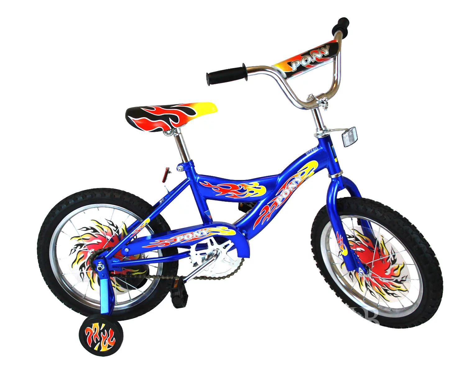 Pony Fire Flame 16-inch Rock It Bike (Blue) - Cheap Fitting