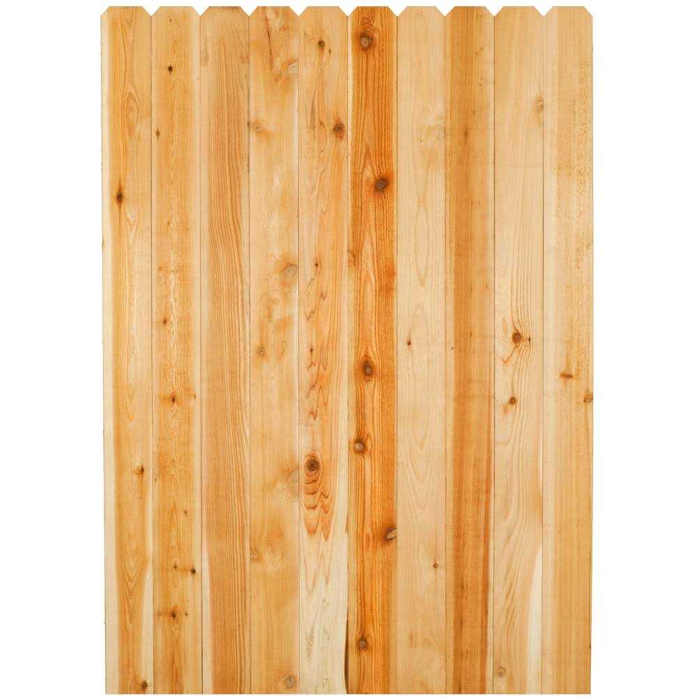 Alta Forest Products 5/8 in. x 3-1/2 in. x 6 ft. Western Red Cedar Dog-Ear Fence Picket 63005 - Cheap Fitting