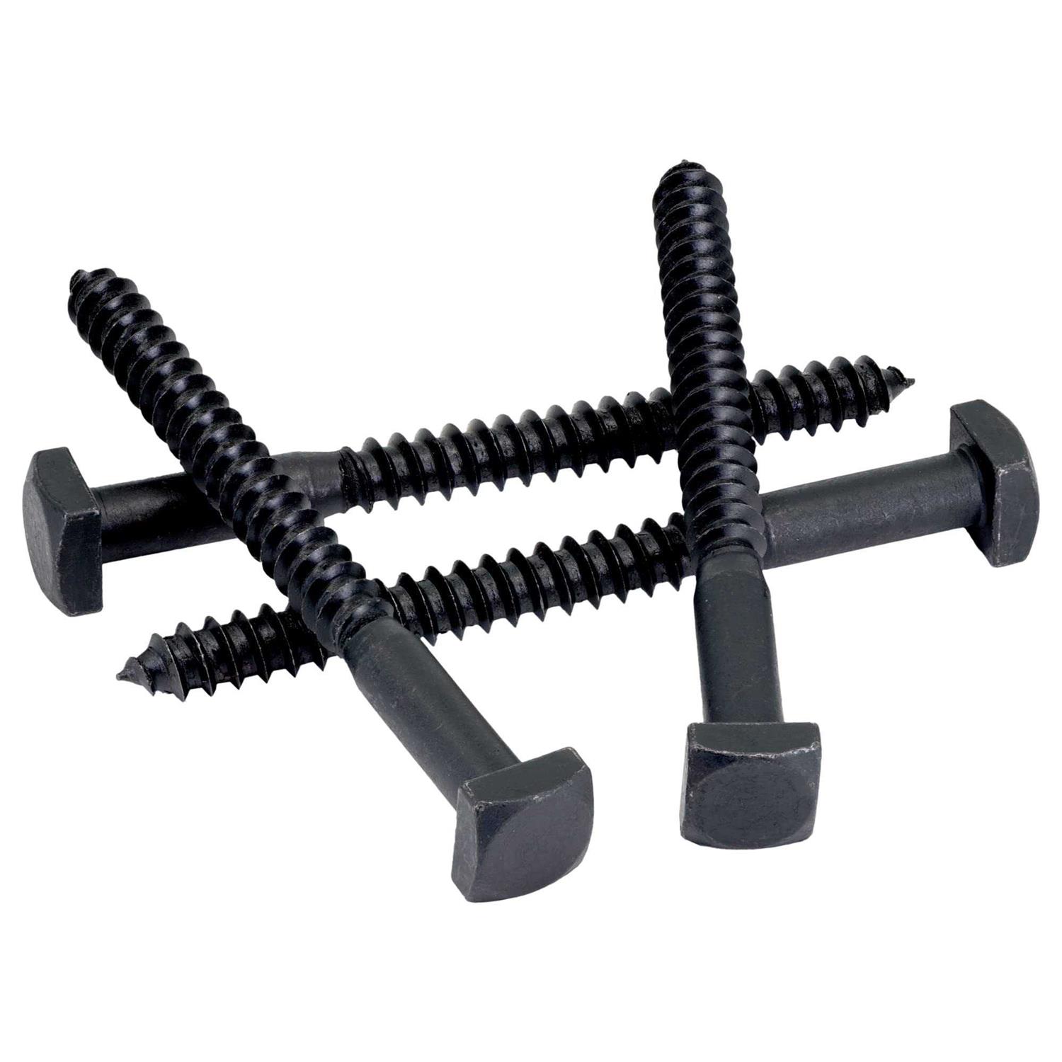 MAKERS BOLT Rustic Square Head Lag Screws Black Oxide Finish Lag Bolts - Cheap Fitting